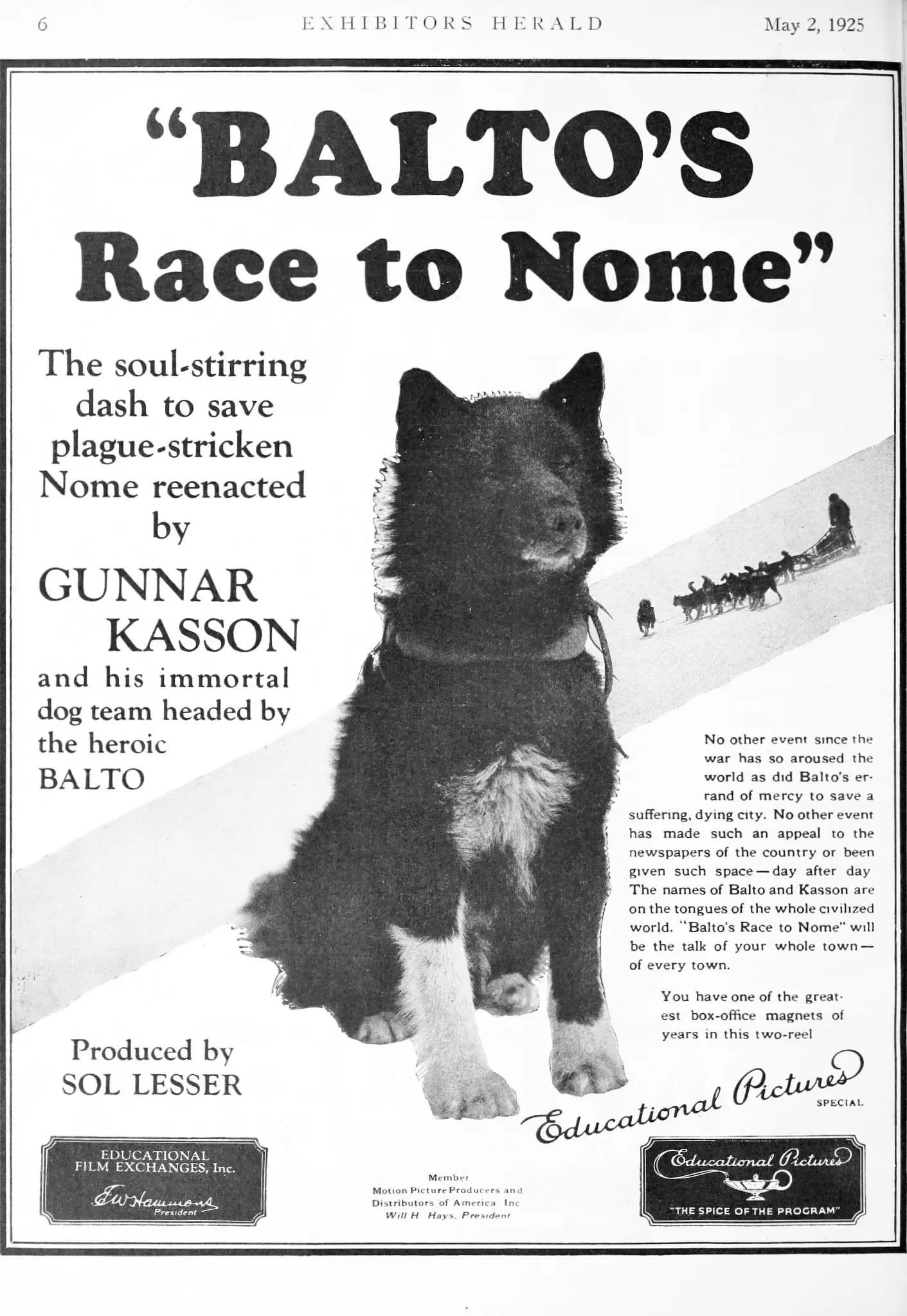 Balto's Race to Nome